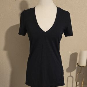 Classic Black Lululemon V-Neck Women's Top
